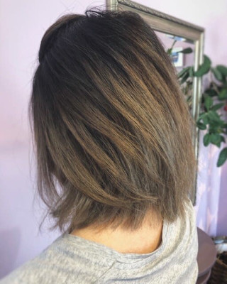 バレイヤージュボブ