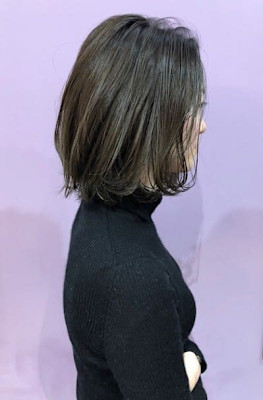 地毛風カラーワンレンボブ