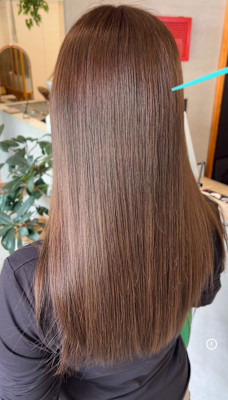 プレミアム髪質改善カラー/透明感/グレージュ