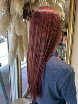 ブリーチカラー/ カシスレッド/暖色