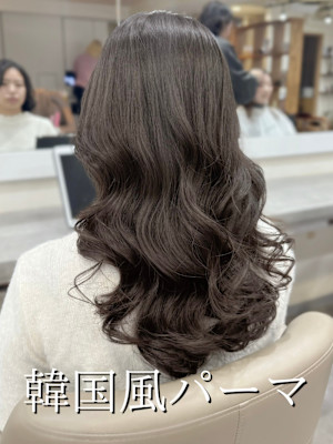 コテ巻き風パーマ/韓国風パーマ/デジタルパーマ/パーマ