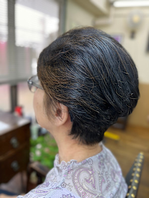 グラデーションカット＋ヘナ