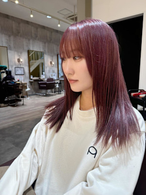 『ブリーチカラー』pink lavender