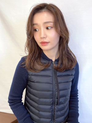 【MICHI 富田店 古作蓮】ブラウンベージュ　似合わせ