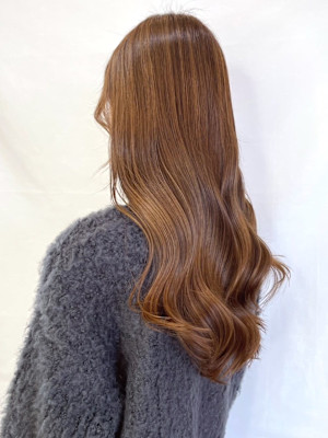 【MICHI 富田店　古作蓮】髪質改善　 艶感　ブラウン 　