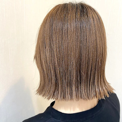 【切りっぱなしボブ】ヘイリーボブ／カジュアルスタイル