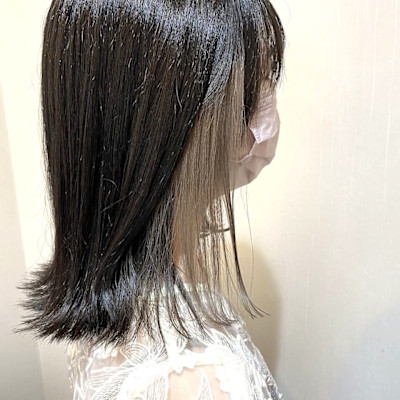 【イヤリングカラー】ベージュカラー／ブリーチカラー