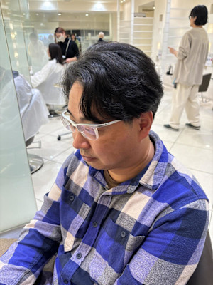 【メンズ】大人のパーマ風ショート