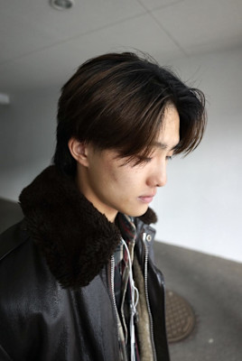 センターパート／ニュアンスパーマ／平塚美容室