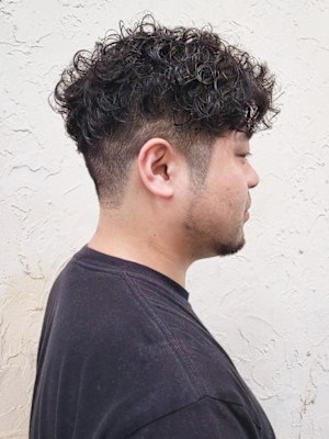 【Flor_戸塚】*メンズショート＋パーマ＋刈り上げ*