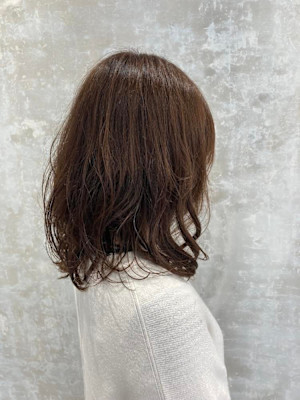 Flan hair 箱崎店×ミディアム