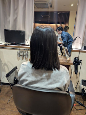 王道黒髪ロングヘアーでイメチェン