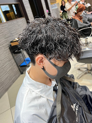 メンズパーマツイストスパイラルパーマ
