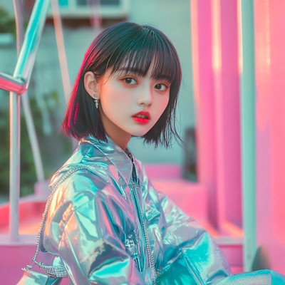 タッセルボブ、ブリーチカラー