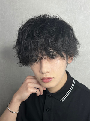 癖毛ツイストスパイラルマッシュ