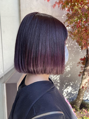 推しとお揃い♪パープルボブ