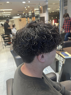 メンズ波巻きパーマ