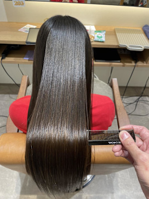 手で乾かしただけ！美髪矯正