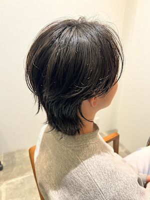 メンズウルフ×パーマ