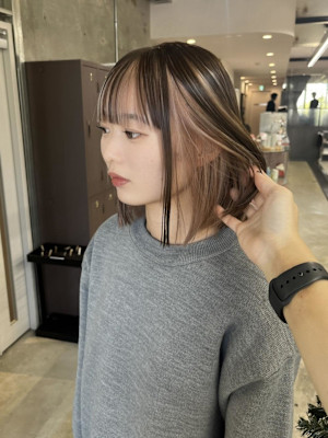 ピンクインナーカラー