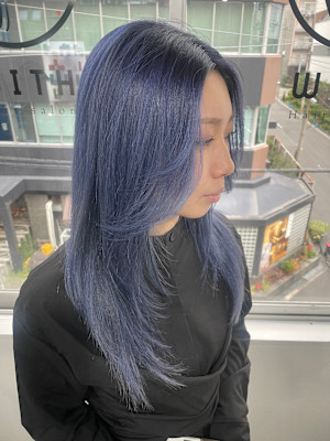 バレイヤージュ風シャドールーツ