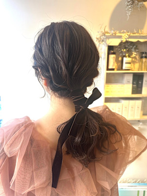 ＊LOREN＊結婚式やパーティーに♪ローポニーヘア