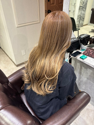 ダブルカラー×ミルクティーベージュ