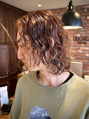 【大村指名】メンズカット/スパイラル/ベージュカラー