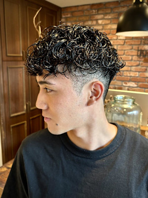 【大村指名】メンズカット/スペインカール