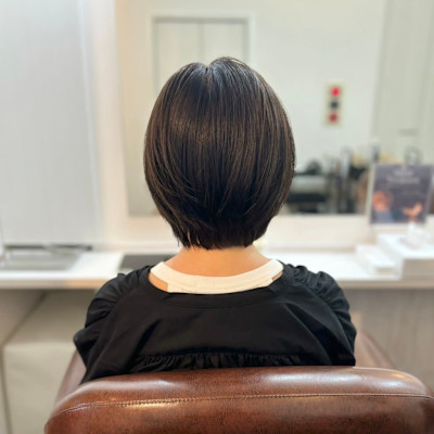 大人可愛いショートボブ