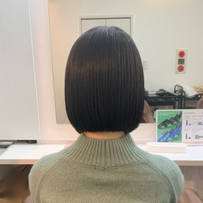 長さのあるボブヘア