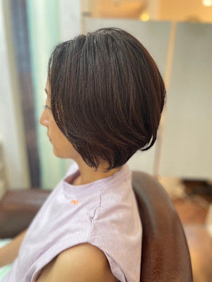 伸ばしかけでも可愛いいグラボブ