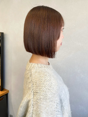 タッセルボブ×透明感カラー＊チョコレートブラウンカラー