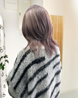 【hinari】ラベンダーベージュ/レイヤーカット
