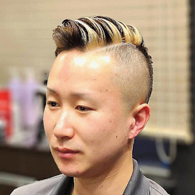 フェード×ブリーチメッシュ/メンズメッシュショートヘアー