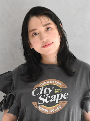 アップバング×外ハネ