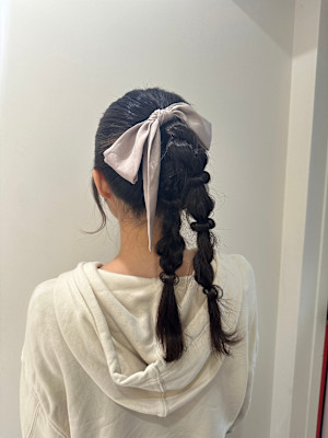 結婚式/お呼ばれ◎ツインポニーテール