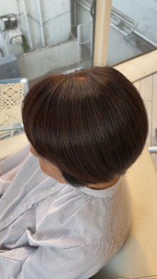 アフター → ビフォア　右にスワイプ【白髪染め/脱白髪染め】