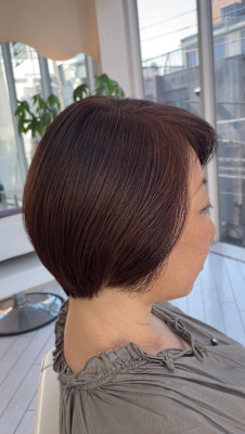 アフター → ビフォア　右にスワイプ【白髪染め/脱白髪染め】