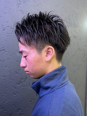 爽やかアップバンクスタイル