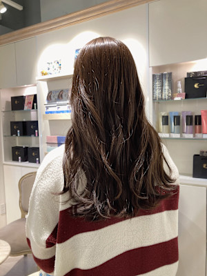 ロングイルミナカラーシアーブラウン埼京線赤羽美容院