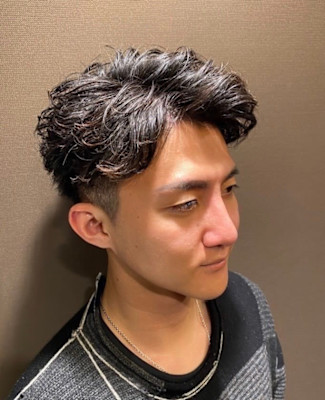 ビジネスツーブロックパーマ