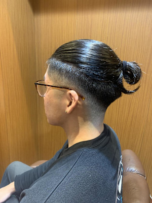 銀座　理容室　マンバンスタイル