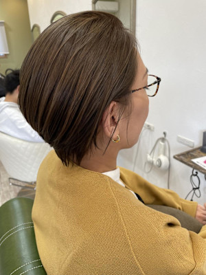 くびれショート/アッシュベージュ/イルミナカラー