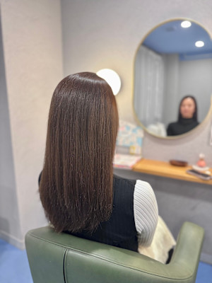 #フェミニンロング　#セミロング　#イルミナカラー