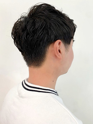 メンズショート×ニュアンスパーマ