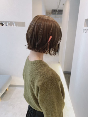 francesca.bob×ベージュブラウン