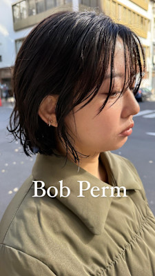外国人風ボブパーマ/緩めパーマ