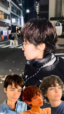 縮毛履歴に外国人風パーマ/ショートパーマ