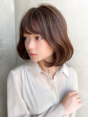 大人ボブ/ショートボブ/30代40代50代/ネビージュ